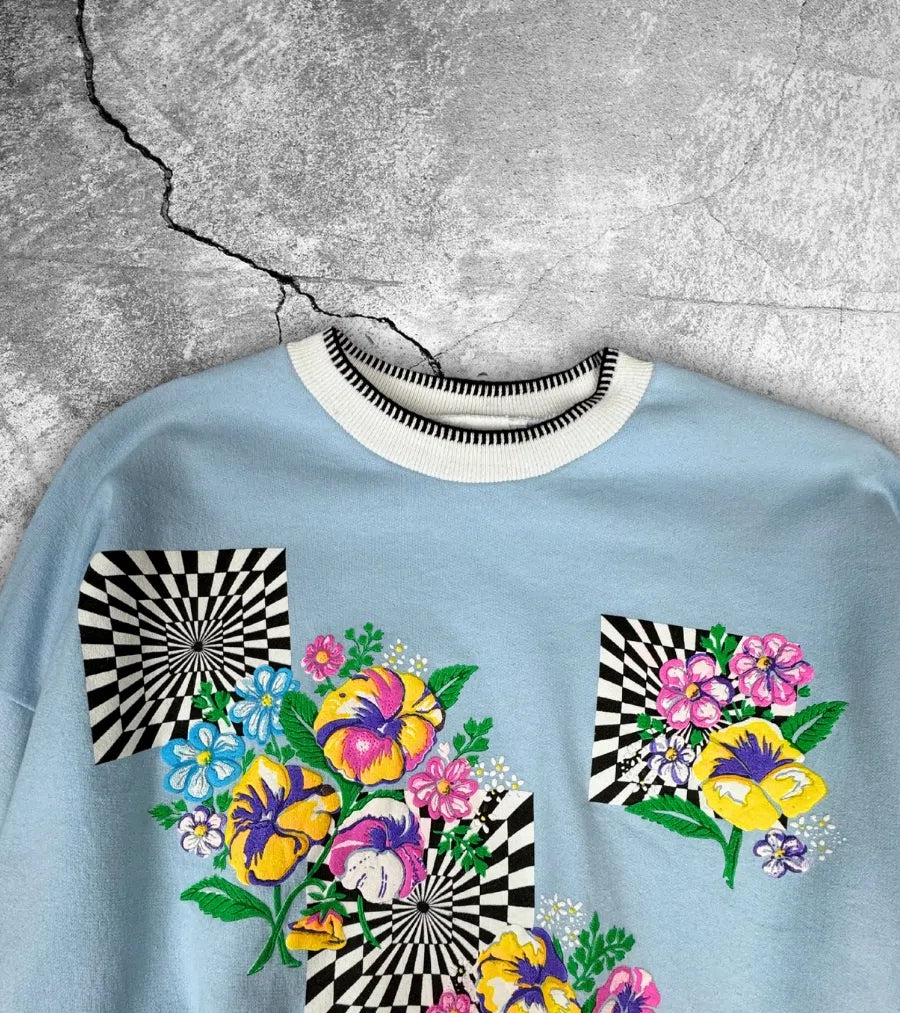 Retro Blumensweater S